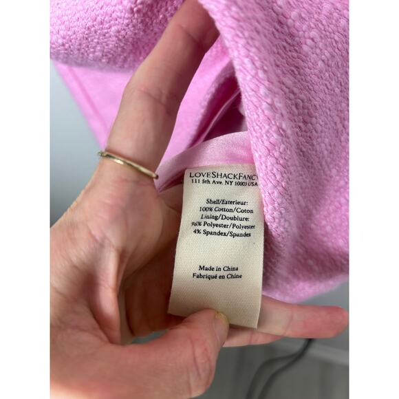 Loveshackfancy Adelaide Tweed Mini Dress Pirouette Pink Sz 4 - Picture 10 of 12